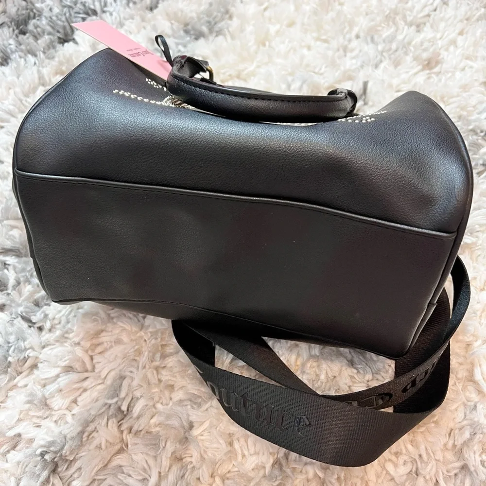 Juicy Couture Obsession Black Rhinestones Satchel NWT - Picture 7 of 8